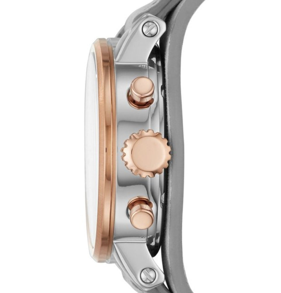 Fossil Original Boyfriend White Dial Light Blue Leather Strap Watch for Women - ES4045 Buy Now By Fossil