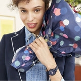 Fossil Tailor Blue Dial Blue Leather Strap Watch for Women - ES4092 Buy Now By Fossil