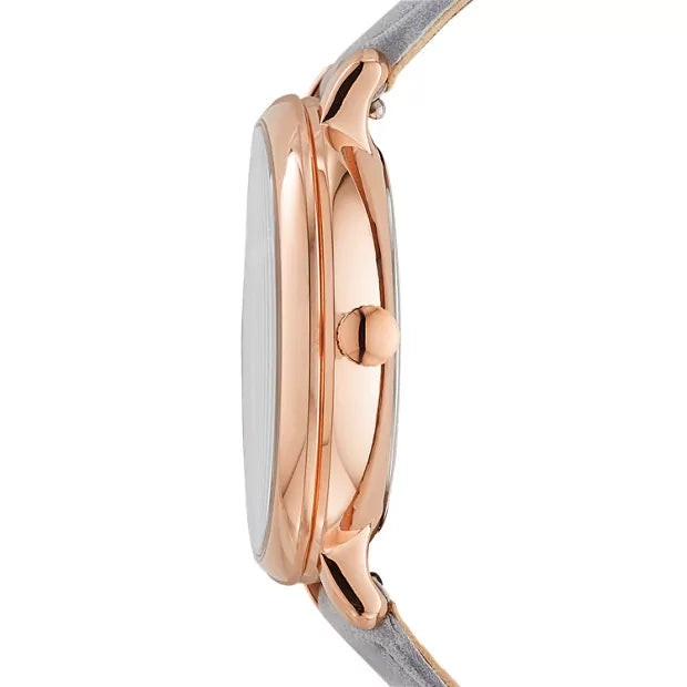 Fossil Original Boyfriend White Dial Light Blue Leather Strap Watch for Women - ES4045 Buy Now By Fossil