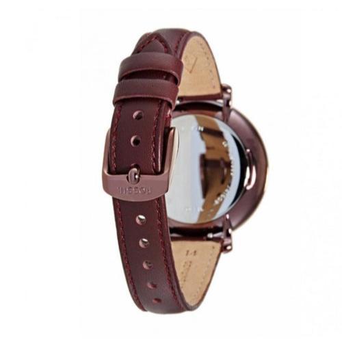 Fossil Jacqueline Burgundy Dial Burgundy Leather Strap Watch for Women - ES4099 Buy Now By Fossil