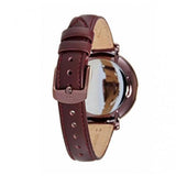 Fossil Jacqueline Burgundy Dial Burgundy Leather Strap Watch for Women - ES4099 Buy Now By Fossil