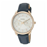 Fossil Tailor White Dial Blue Leather Strap Watch for Women - ES4260 Buy Now By Fossil
