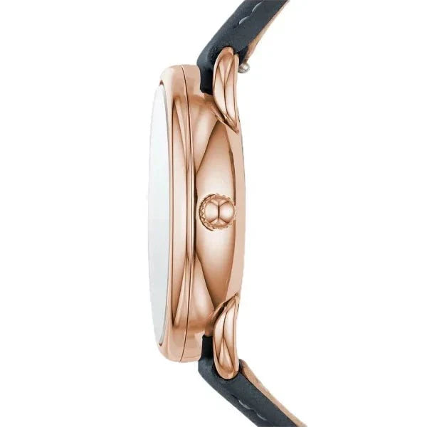 Fossil Tailor White Dial Blue Leather Strap Watch for Women - ES4260 Buy Now By Fossil