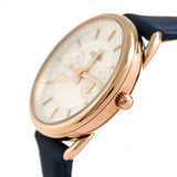 Fossil Tailor White Dial Blue Leather Strap Watch for Women - ES4260 Buy Now By Fossil