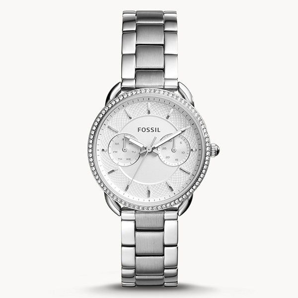 Fossil Tailor White Dial Silver Steel Strap Watch for Women - ES4262 Buy Now By Fossil