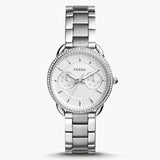 Fossil Tailor White Dial Silver Steel Strap Watch for Women - ES4262 Buy Now By Fossil