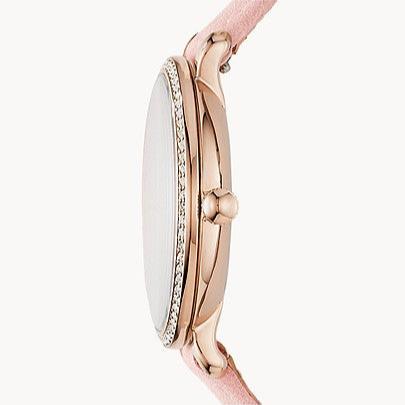 Fossil Jacqueline White Dial Pink Leather Strap Watch for Women - ES4303 Buy Now By Fossil