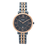 Fossil Jaqueline Grey Dial Two Tone Steel Strap Watch for Women - ES4321 Buy Now By Fossil