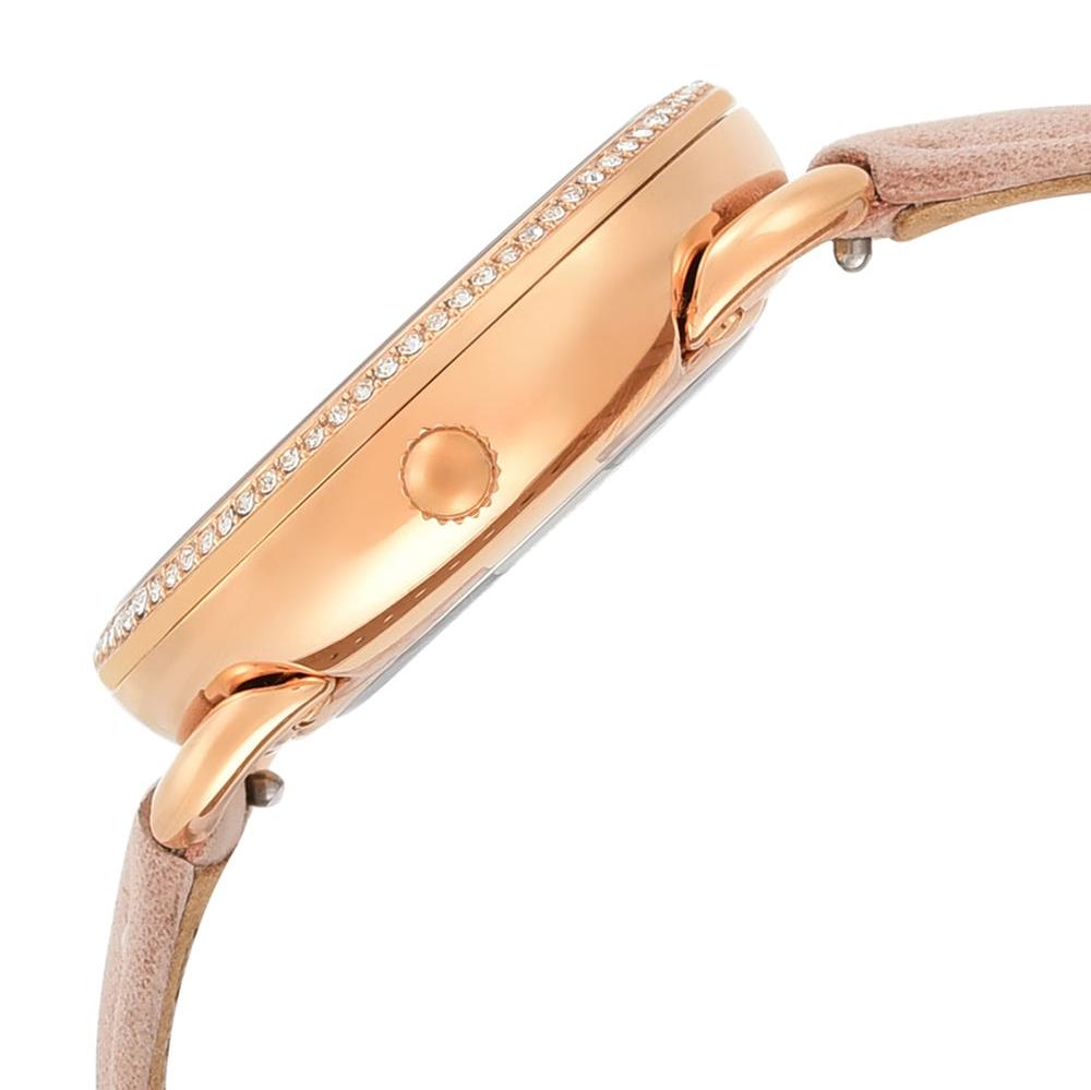 Fossil Tailor Quartz White Dial Pink Leather Strap Watch for Women - ES4393 Buy Now By Fossil