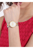 Fossil Tailor White Dial Two Tone Steel Strap Watch for Women - ES4396 Buy Now By Fossil
