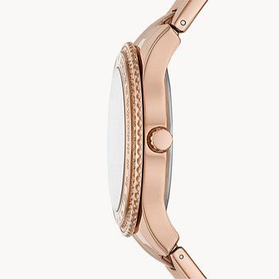 Fossil Stella Sport Multifunction Rose Gold Dial Rose Gold Steel Strap Watch for Women - ES5106 Buy Now By Fossil