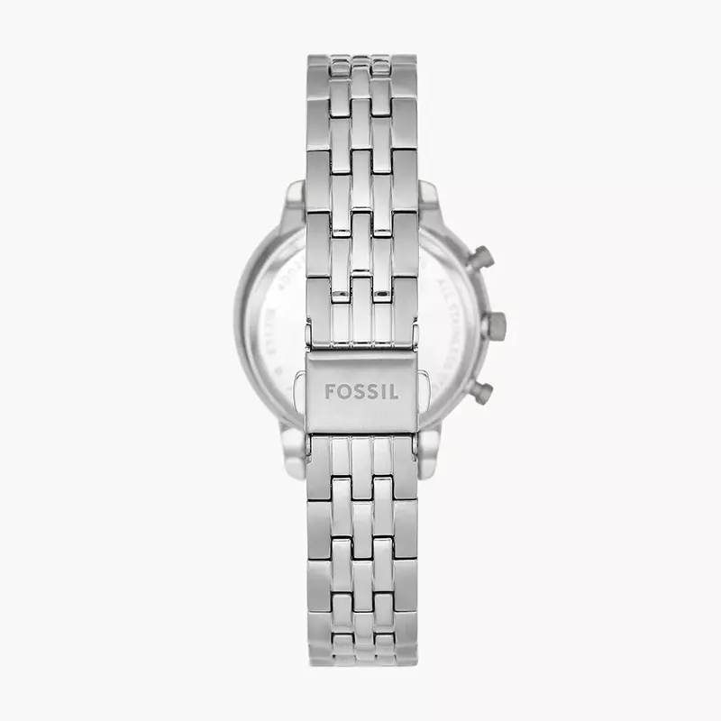 Fossil Neutra Chronograph Silver Dial Silver Steel Strap Watch for Women - ES5217 Buy Now By Fossil