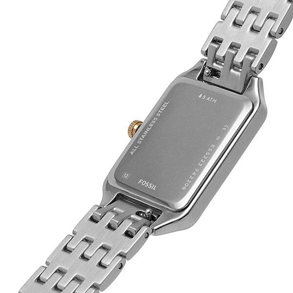 Fossil Raquel Three Hand White Dial Two Tone Steel Strap Watch For Women - ES5222 Buy Now By Fossil