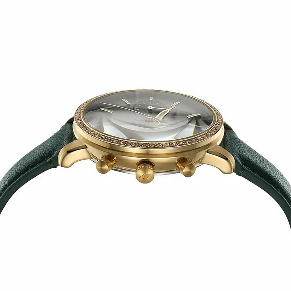 Fossil Neutra Chronograph Green Dial Green Leather Strap Watch for Women - ES5239 Buy Now By Fossil
