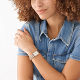 Fossil Raquel Three Hand Date White Dial Rose Gold Steel Strap Watch For Women - ES5271 Buy Now By Fossil