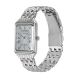 Fossil Raquel Three Hand Date Mother of Pearl Dial Silver Steel Strap Watch for Women - ES5306 Buy Now By Fossil