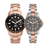 Fossil Blue Dive Three Hand Gray Dial Two Tone Steel Strap Watch For Women - ES5348 Buy Now By Fossil