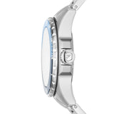 Fossil Blue Dive Three Hand Blue Dial Silver Steel Strap Watch For Women - ES5353 Buy Now By Fossil