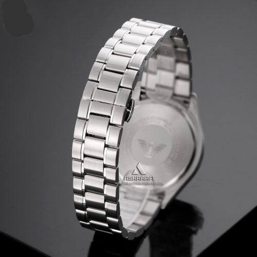 Emporio Armani Paolo Chronograph Black Dial Silver Steel Strap Watch For Men - AR11602 Buy Now By Emporio Armani