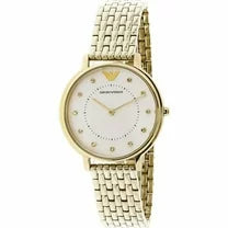 Emporio Armani Dress Analog Mother of Pearl Dial Gold Steel Strap Watch For Women - AR11007 Buy Now By Emporio Armani