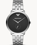 Emporio Armani Classic Quartz Black Dial Silver Steel Strap Watch For Men - AR11161 Buy Now By Emporio Armani