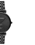 Emporio Armani Gianni T Bar Analog Black Dial Black Steel Strap Watch For Men - AR11299 Buy Now By Emporio Armani