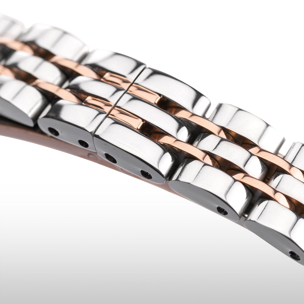 Emporio Armani Gianni Mother of Pearl Dial Two Tone Steel Strap Watch For Women - AR1764 Buy Now By Emporio Armani