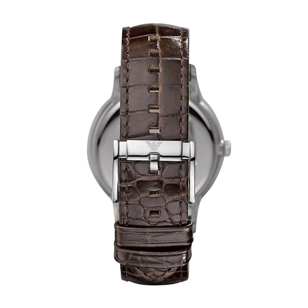 Emporio Armani Renato Classic Brown Dial Brown Leather Strap Watch For Men - AR2413 Buy Now By Emporio Armani