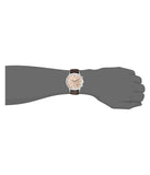Emporio Armani Classic Chronograph Beige Dial Brown Leather Strap Watch For Men - AR2433 Buy Now By Emporio Armani