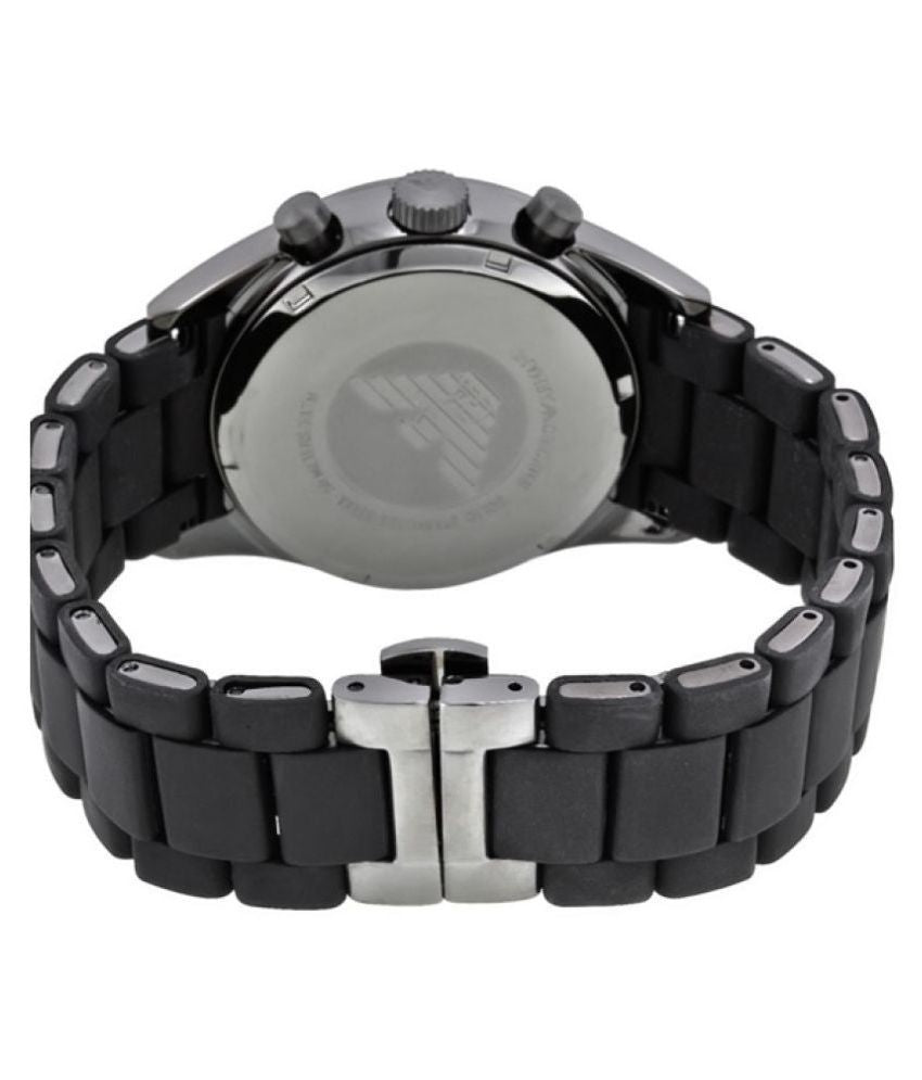 Emporio Armani Sportivo Chronograph Black Dial Black Stainless Steel Watch For Men - AR5889 Buy Now By Emporio Armani