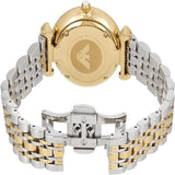 Emporio Armani Gianni T Bar White Dial Two Tone Steel Strap Watch For Women - AR8031 Buy Now By Emporio Armani