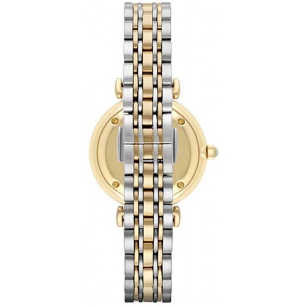 Emporio Armani Gianni T Bar White Dial Two Tone Steel Strap Watch For Women - AR8031 Buy Now By Emporio Armani