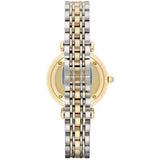 Emporio Armani Gianni T Bar White Dial Two Tone Steel Strap Watch For Women - AR8031 Buy Now By Emporio Armani