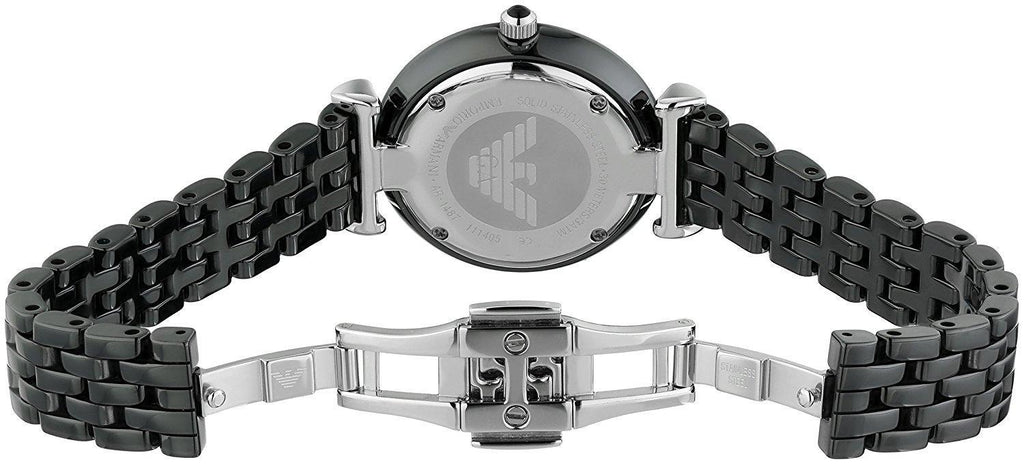 Emporio Armani Ceramica Black Dial Black Ceramic Strap Watch For Women - AR1487 Buy Now By Emporio Armani