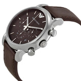 Emporio Armani Classic Chronograph Brown Dial Brown Leather Strap Watch For Men - AR1734 Buy Now By Emporio Armani