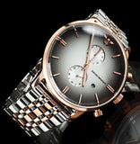 Emporio Armani Gianni Chronograph Grey Dial Two Tone Steel Strap Watch For Men - AR1721 Buy Now By Emporio Armani
