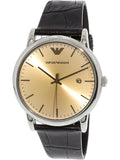 Emporio Armani Luigi Analog Bronze Dial Brown Leather Strap Watch For Men - AR11096 Buy Now By Emporio Armani