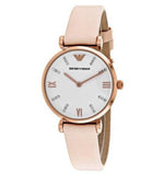 Emporio Armani Gianni T Bar Quartz White Dial Beige Leather Strap Watch For Women - AR1927 Buy Now By Emporio Armani