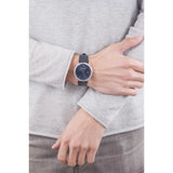 Emporio Armani Dress Quartz Blue Dial Blue Leather Strap Watch For Men - AR2501 Buy Now By Emporio Armani