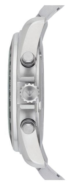 Emporio Armani Sigma Chronograph Black Dial Silver Steel Strap Watch For Men - AR6098 Buy Now By Emporio Armani