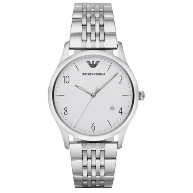 Emporio Armani Classic Silver Dial Silver Steel Strap Watch For Men - AR1867 Buy Now By Emporio Armani