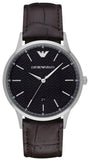 Emporio Armani Renato Quartz Black Dial Brown Leather Strap Watch For Men - AR11187 Buy Now By Emporio Armani