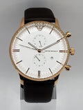 Emporio Armani Retro Quartz White Dial Brown Leather Strap Watch For Men - AR1936 Buy Now By Emporio Armani