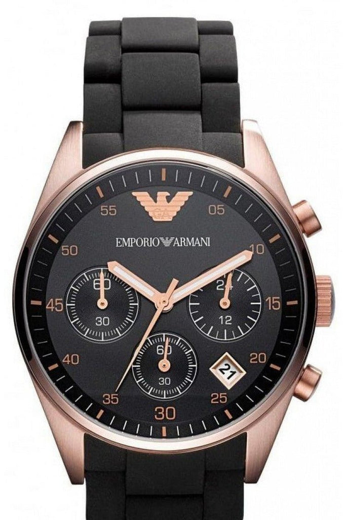 Emporio Armani Sportivo Black Dial Black Steel Strap Watch For Women - AR5906 Buy Now By Emporio Armani