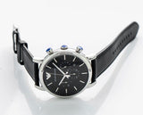 Emporio Armani Dress Analog Black Dial Black Leather Strap Watch For Men - AR8029 Buy Now By Emporio Armani