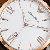 Emporio Armani Giovanni Quartz White Dial Brown Leather Strap Watch For Men - AR11211 Buy Now By Emporio Armani