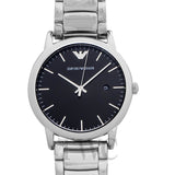 Emporio Armani Luigi Quartz Black Dial Silver Steel Strap Watch For Men - AR2499 Buy Now By Emporio Armani