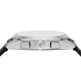 Emporio Armani Claudio Chronograph Black Dial Black Leather Strap Watch For Men - AR11542 Buy Now By Emporio Armani