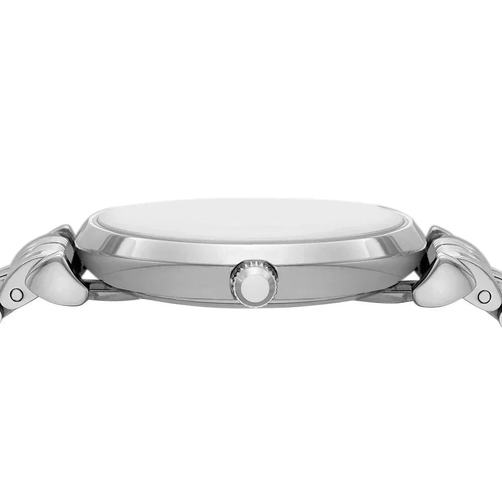 Emporio Armani Gianni T-Bar Quartz Silver Dial Silver Steel Strap Watch For Women - AR11445 Buy Now By Emporio Armani