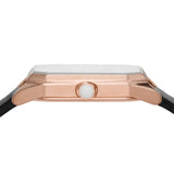 Emporio Armani Gioia Quartz Mother of Pearl Dial Black Leather Strap Watch For Women - AR11390 Buy Now By Emporio Armani